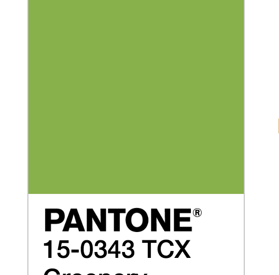 PANTONE greenery color